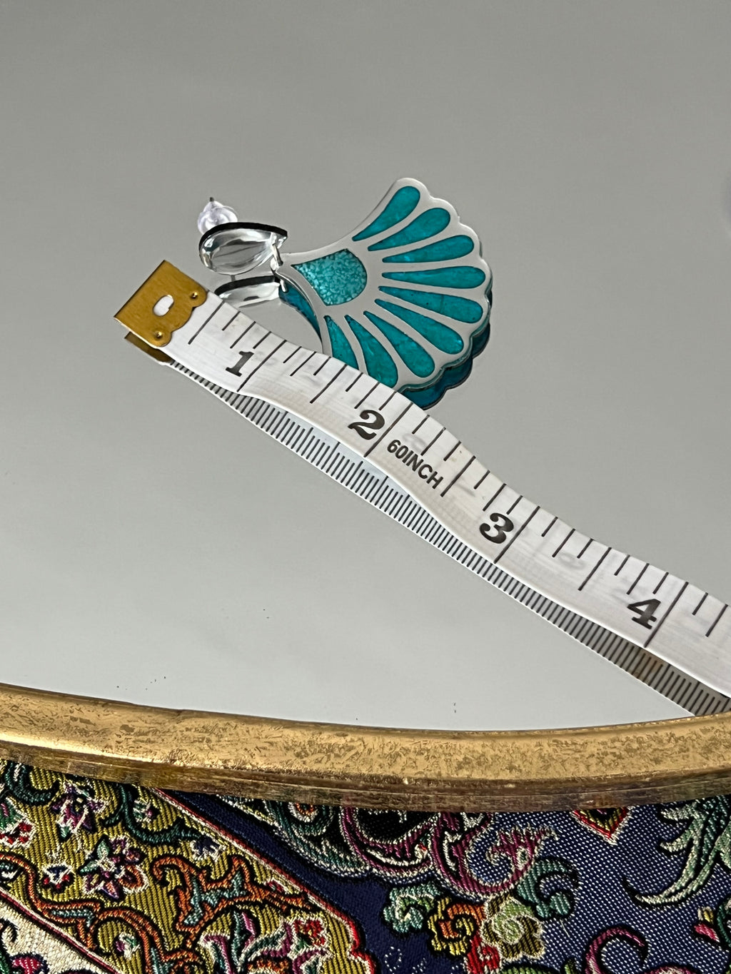 Turquoise Window Earrings