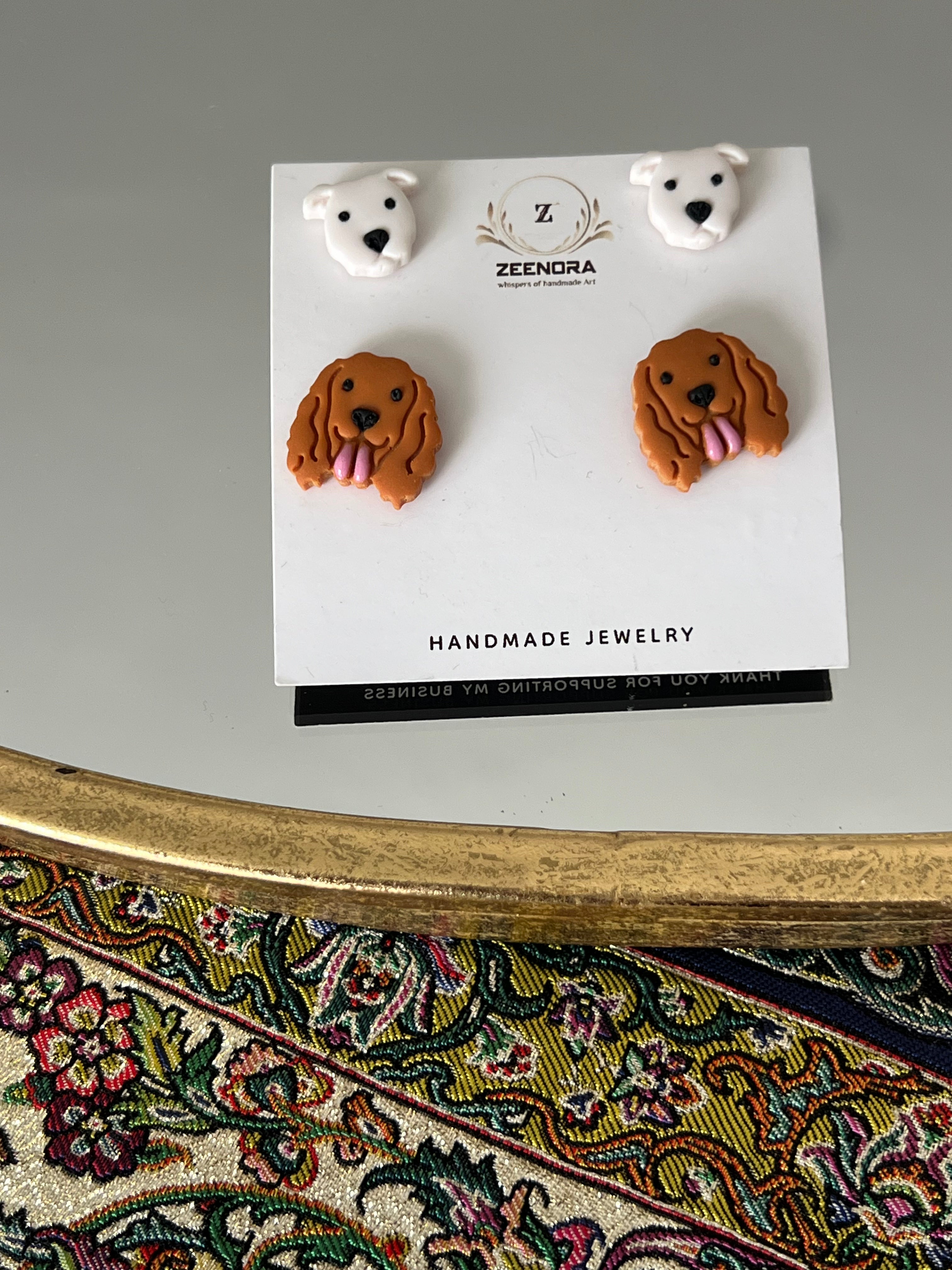 Puppy Stud Earrings